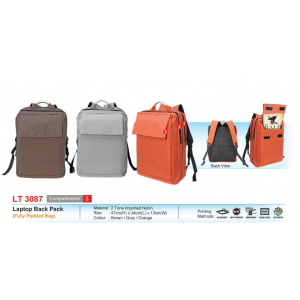 [Laptop Back Pack] Laptop Back Pack (Fully Padded Bag) - LT3087